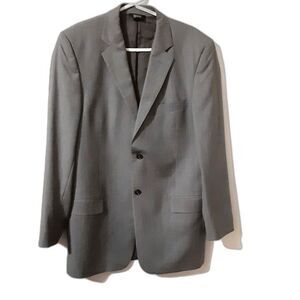 Pavone Italy Lessona Superclass 120s Gray Wool Blazer 40L 10% worsted wool